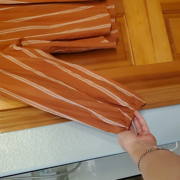 Ana Women's Striped Rust Top Size XXL - Picture 6 of 7